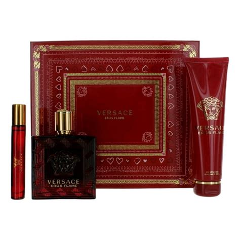 versace eros flame 3 piece gift set|versace eros flame gift box.